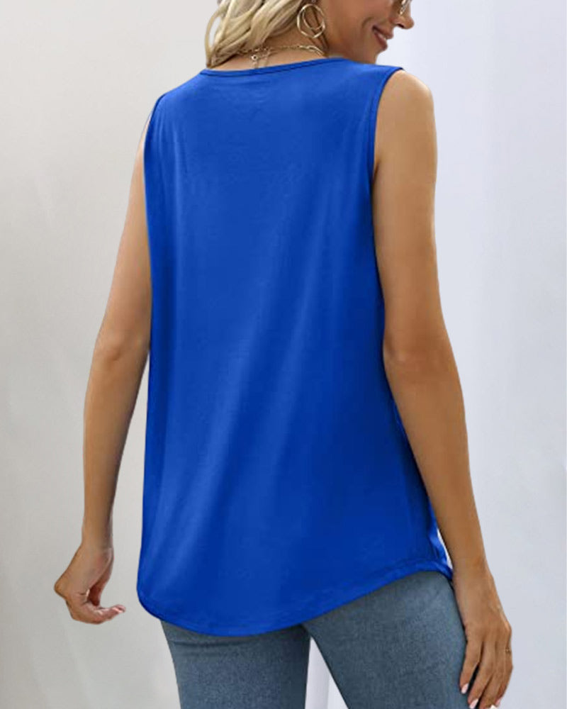 Anne™ | Ærmeløs tanktop med firkantet udskæring