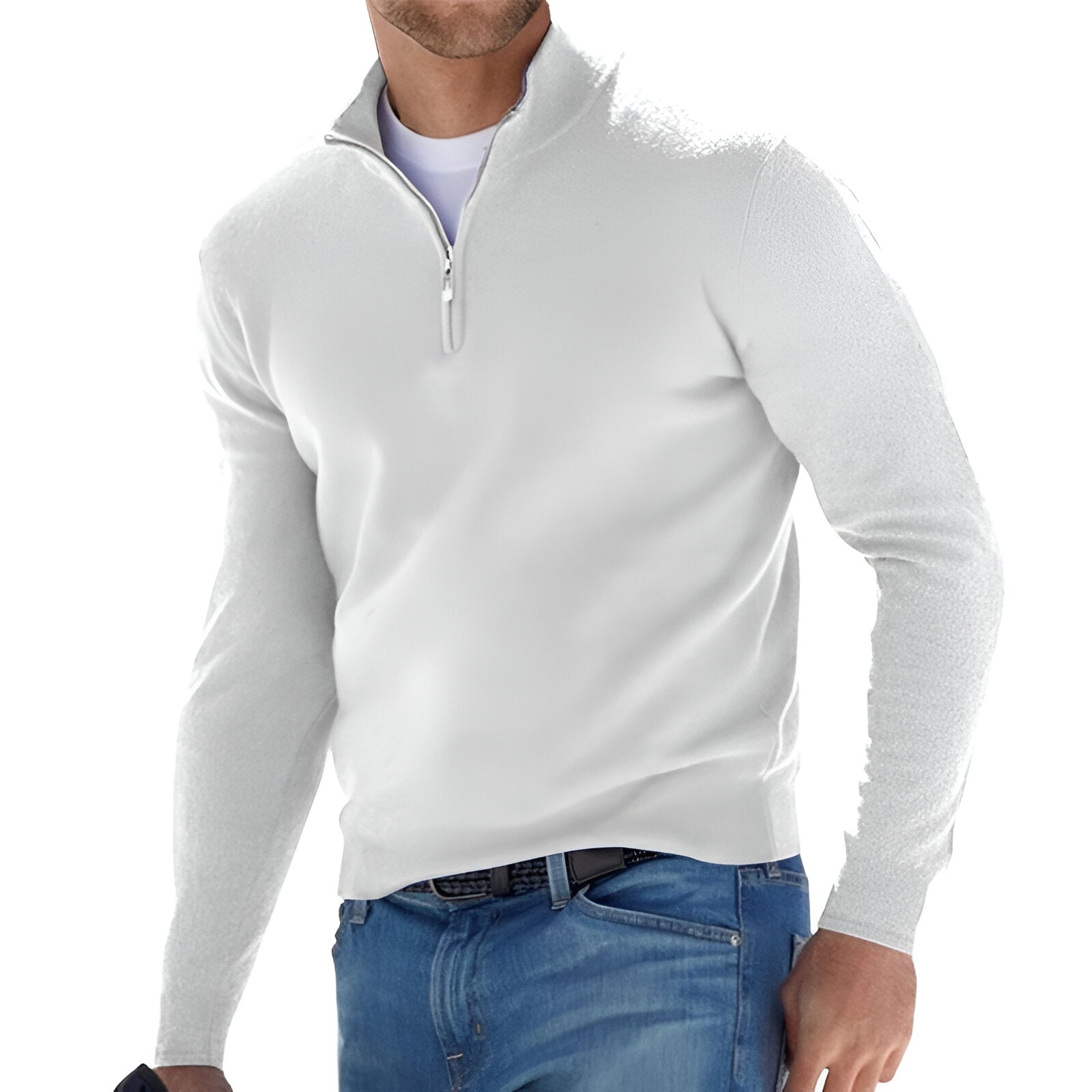 Halvzip Pullover til Herrer