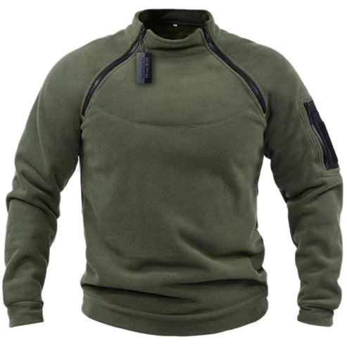 Jomartson - Militærstil Fleece-Pullover