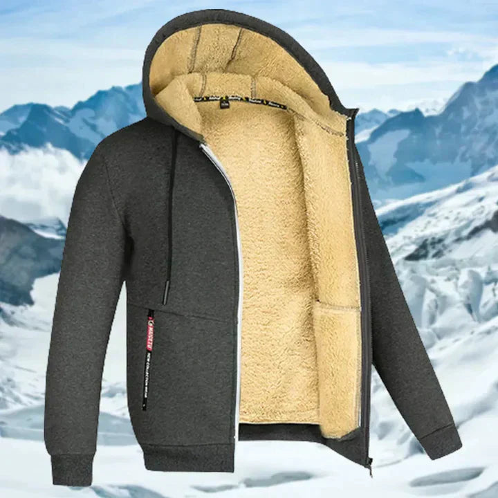 Gilben - Herre vinterjakke med hætte og fleece