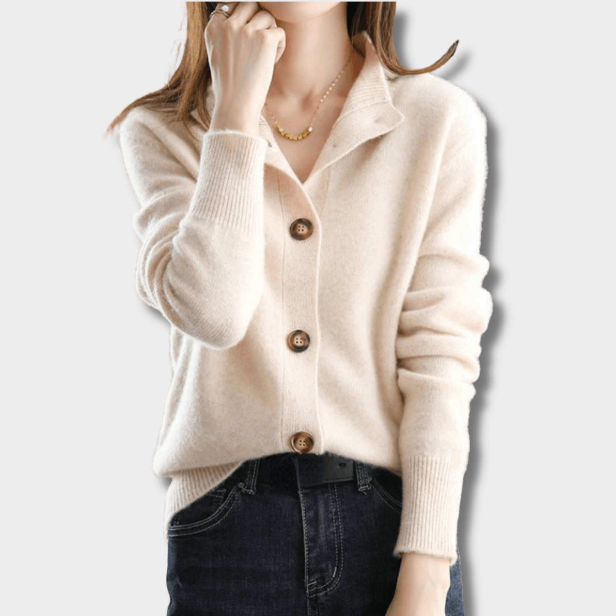 Anne - Luksuriøs Strikket Cardigan
