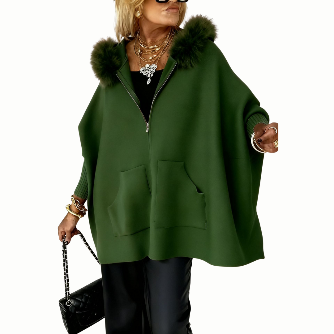 Marianne™ | Varm Poncho-jakke