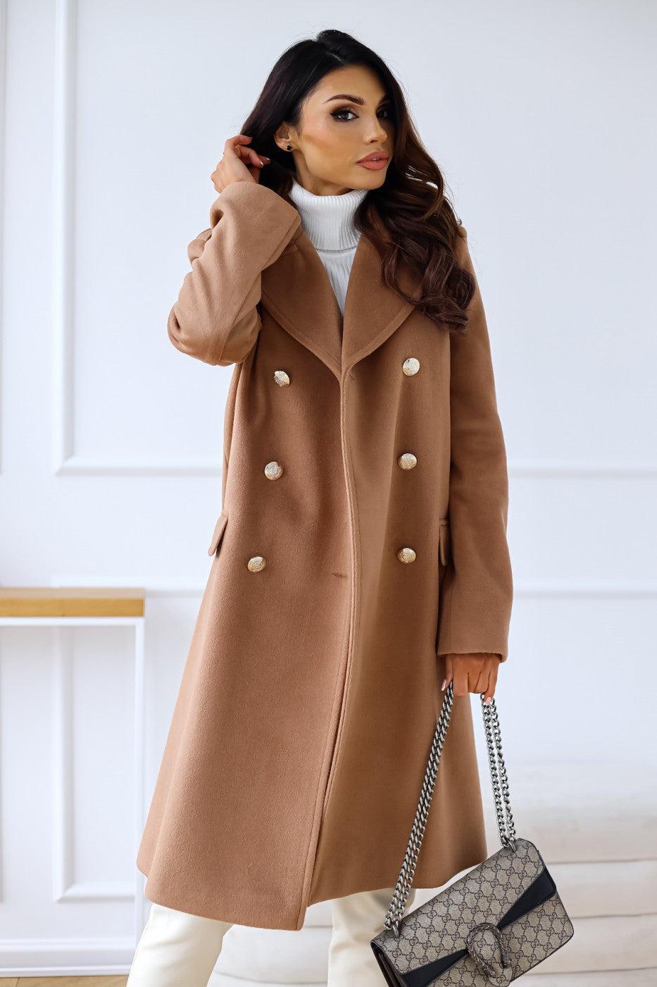 Alma | Dame Trenchcoat med Reverskrave til Vinter