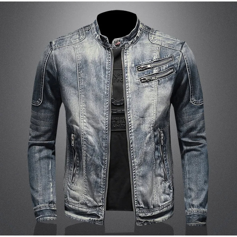 Casual Denim Vinterjakke