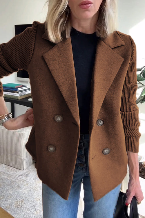 Hedvig | Elegant Strikærme Blazer