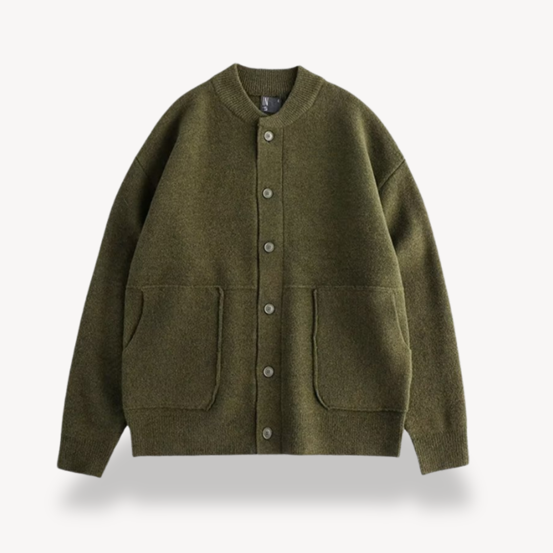 Daniel | Uld cardigan med knapper til mænd