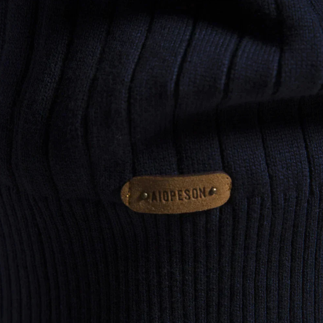 Jesper | Langærmet sweater med lynlås til mænd