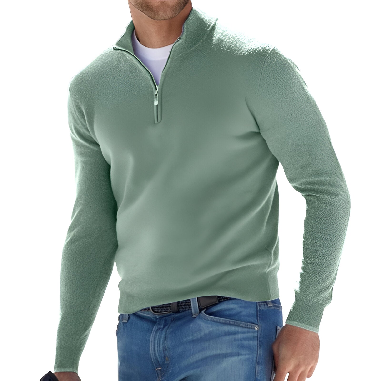 Halvzip Pullover til Herrer