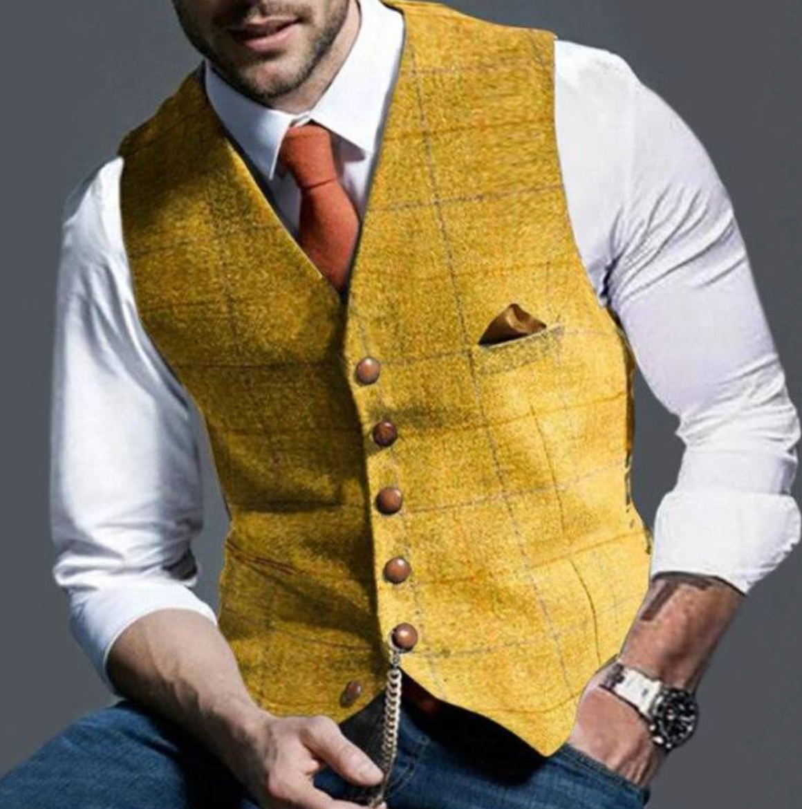Lars - Elegant herre gilet – Stilfuld, komfortabel og alsidig