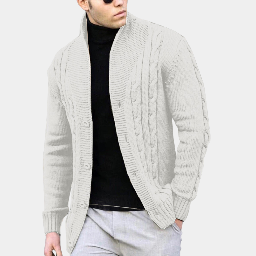 Benjamin | Ribstrikket cardigan i casual stil til mænd