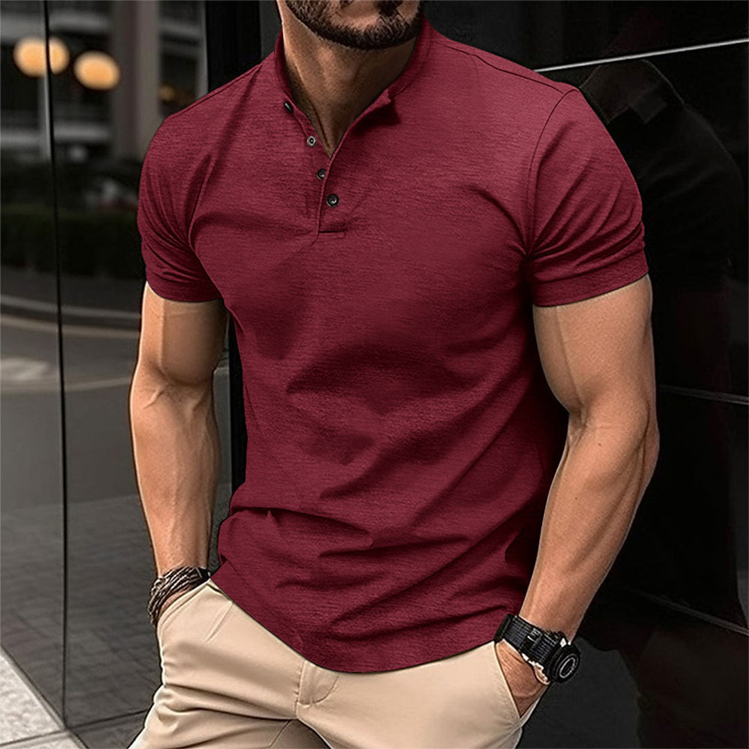 Noah | Musclefit Polo med Knaplukning
