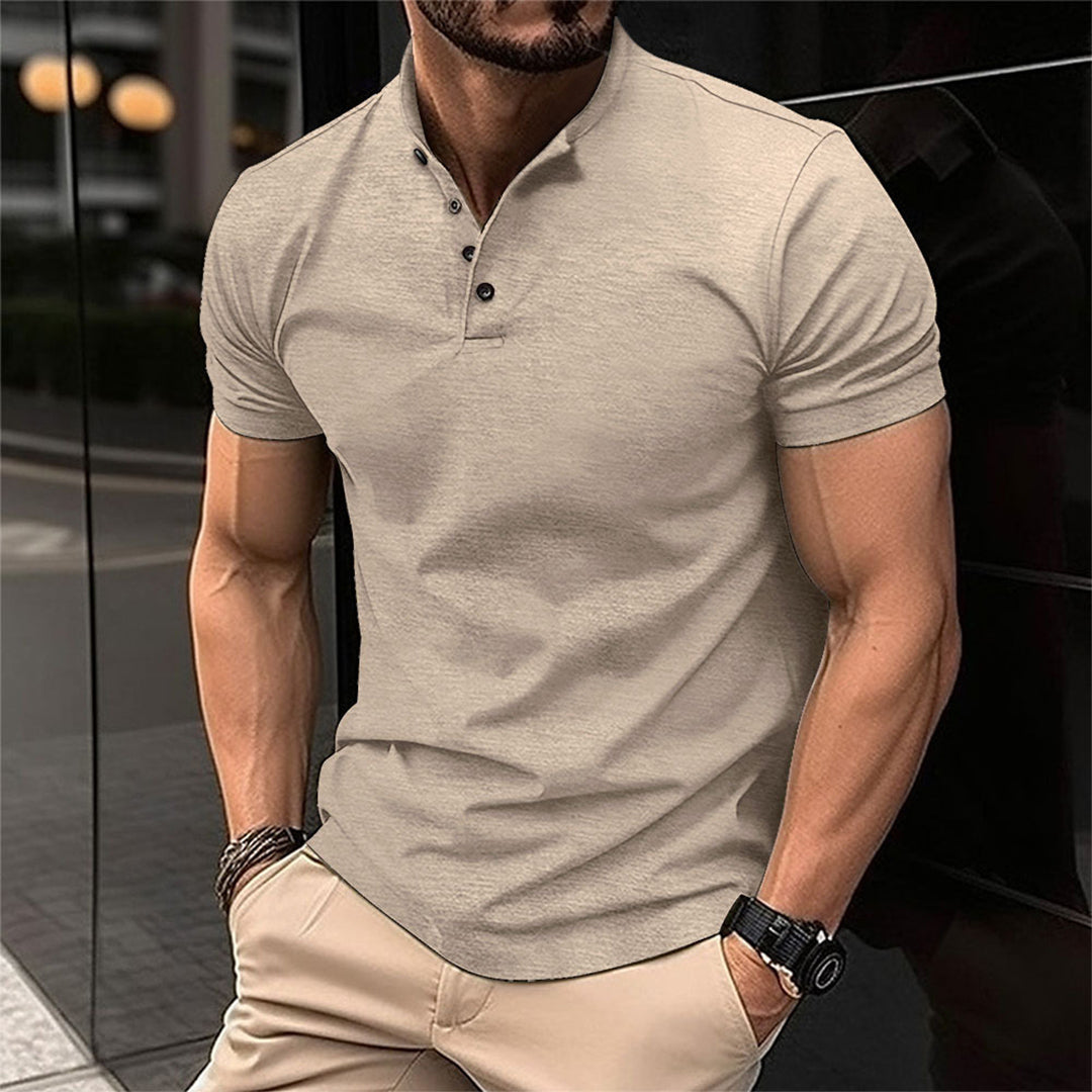 Noah | Musclefit Polo med Knaplukning