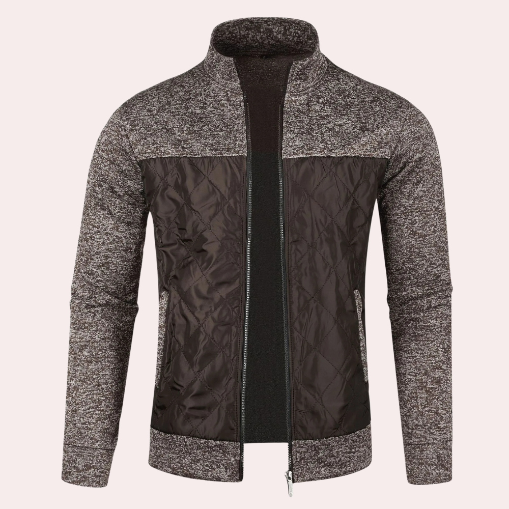 Bo | Moderne cardigan med lynlås til mænd