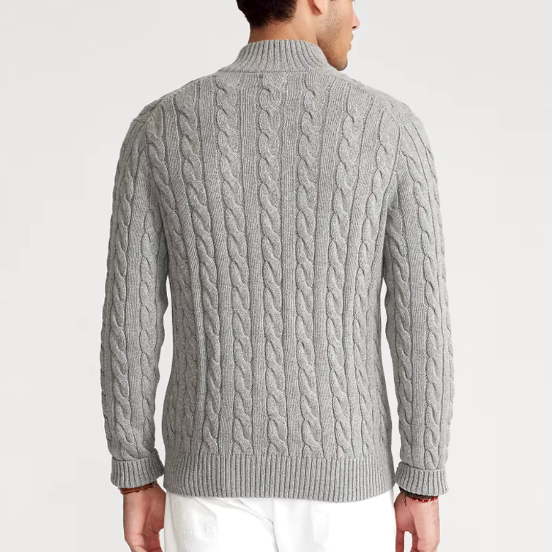Esben | Klassisk sweater med lynlås til mænd