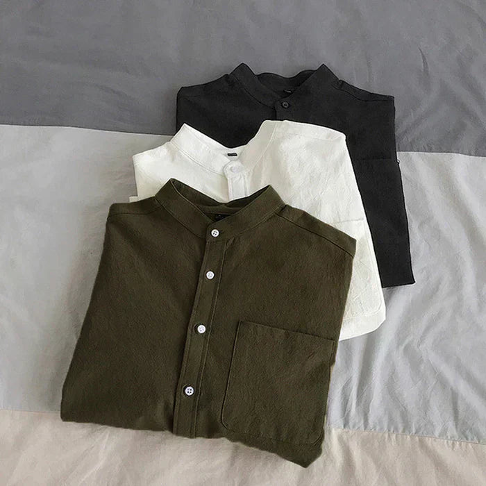 Forårsbluse med praktisk lomme design