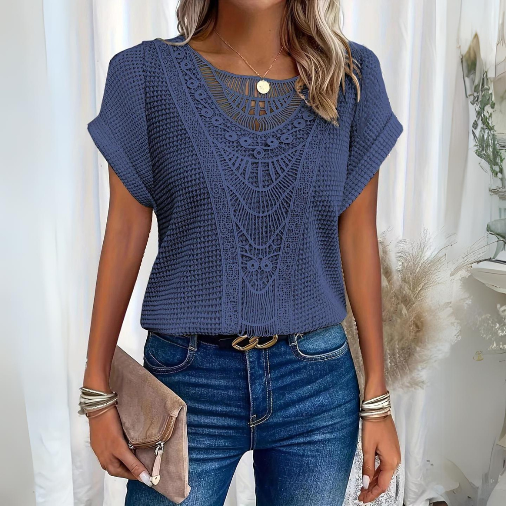 Ida | Elegant Blondebluse til Kvinder