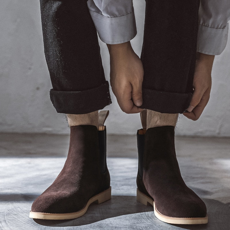 Jacob - Velour Chelsea Støvler