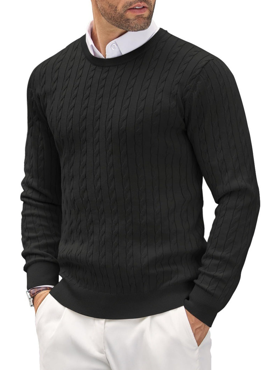 Emil | Slim fit sweater med rund hals til mænd