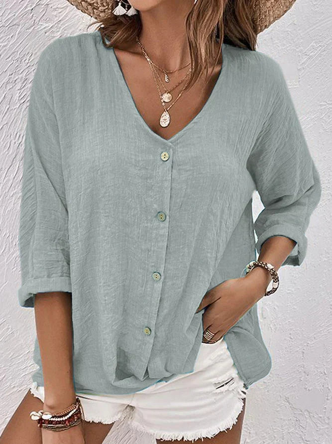 Elegant skjorte med knapper og moderne design
