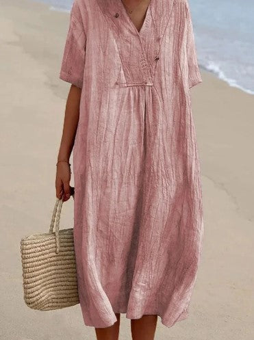 Lena | Elegant Sommerkjole med V-hals