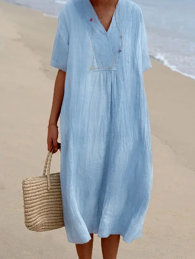 Lena | Elegant Sommerkjole med V-hals