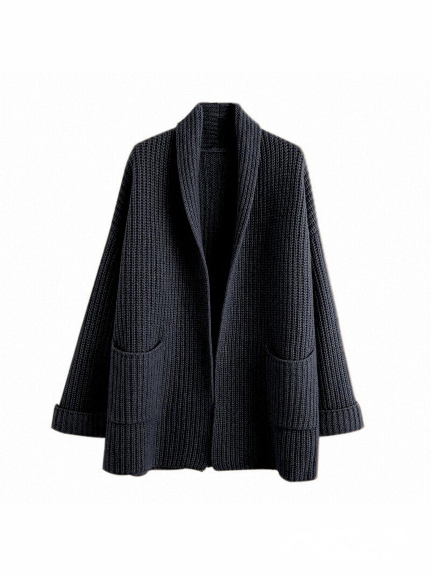 Helene | Elegant Lang Cardigan med Lommer