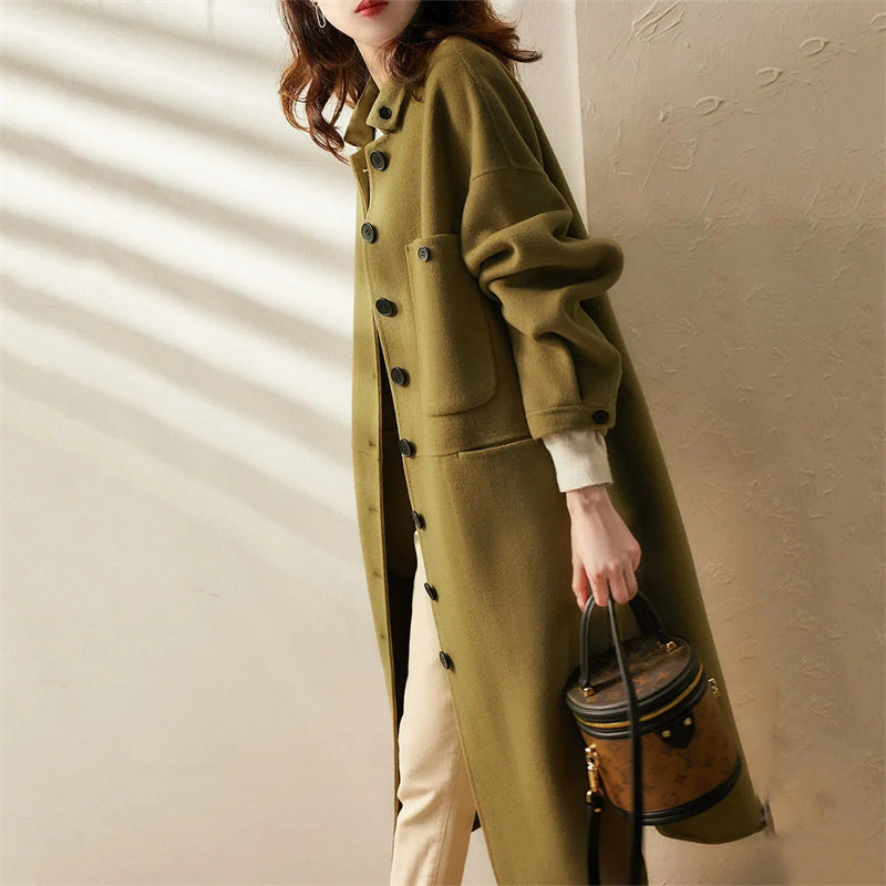 Anna | Elegant Lang Trenchcoat til Kvinder - Vinter