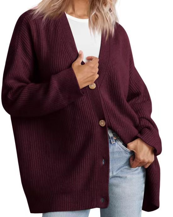 Emma | Stribet Plus Size Cardigan til Kvinder