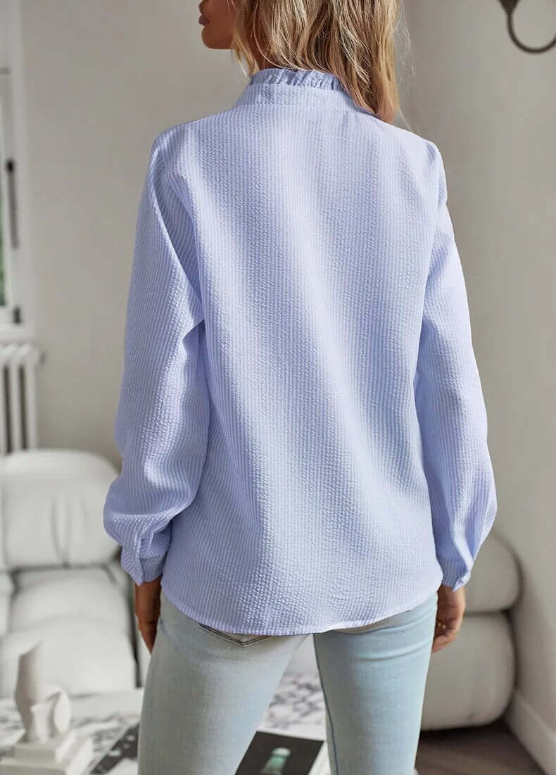 Elegant Damebluse med Lange Ærmer