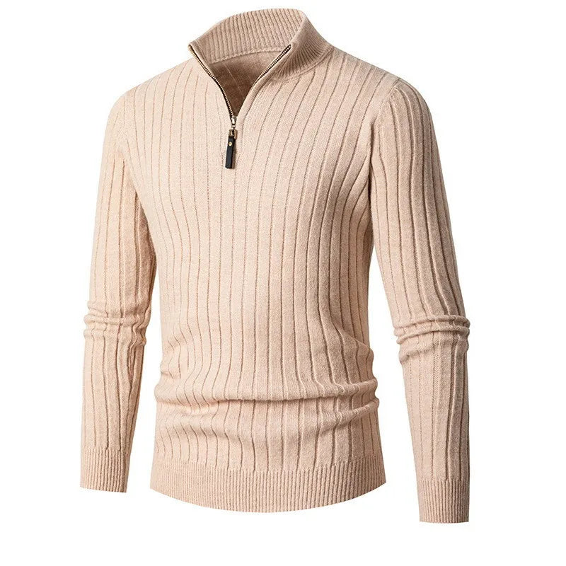Benjamin | Sweater med halv lynlås til mænd