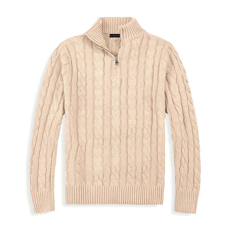 Esben | Klassisk sweater med lynlås til mænd