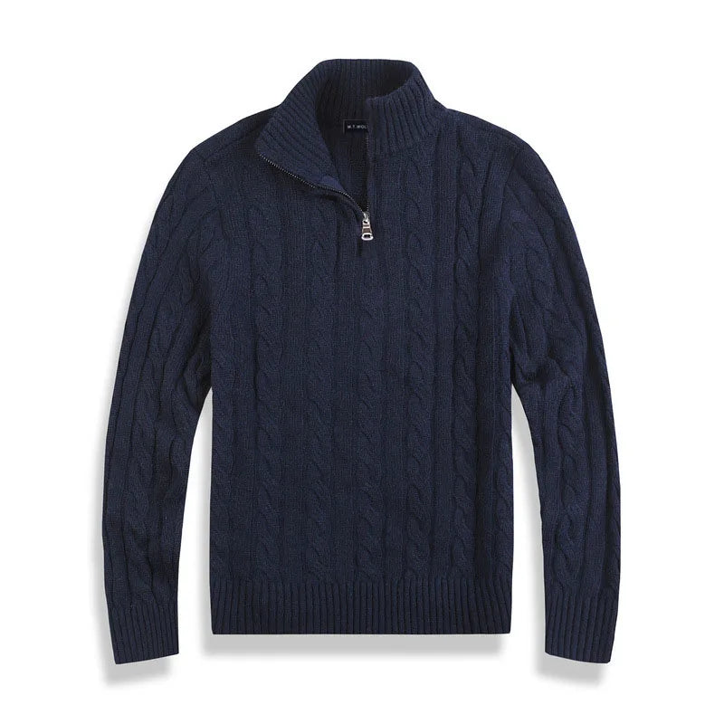 Esben | Klassisk sweater med lynlås til mænd
