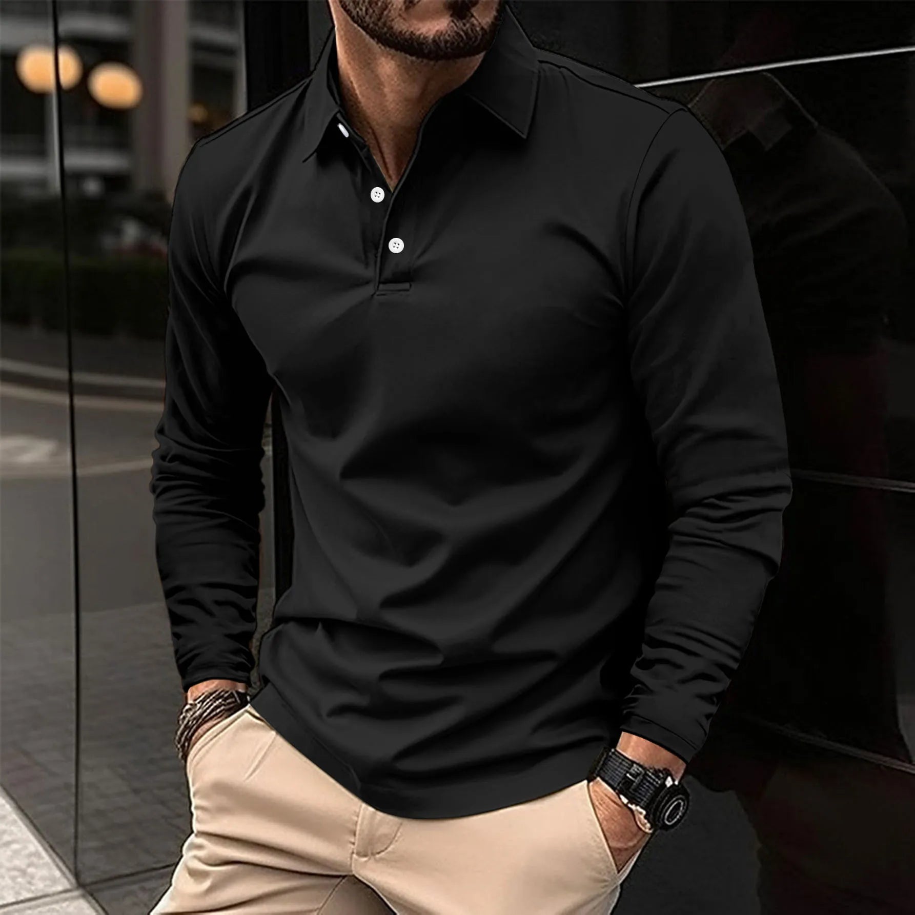 Lucas | Alsidigt Poloshirt med Stilfuldt Design