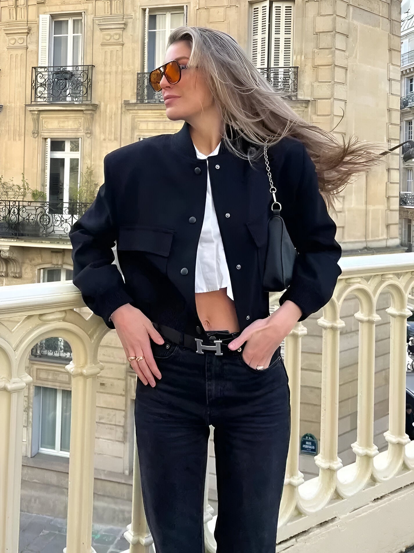 Agnes | Elegant Kort Overgangsjakke til Kvinder