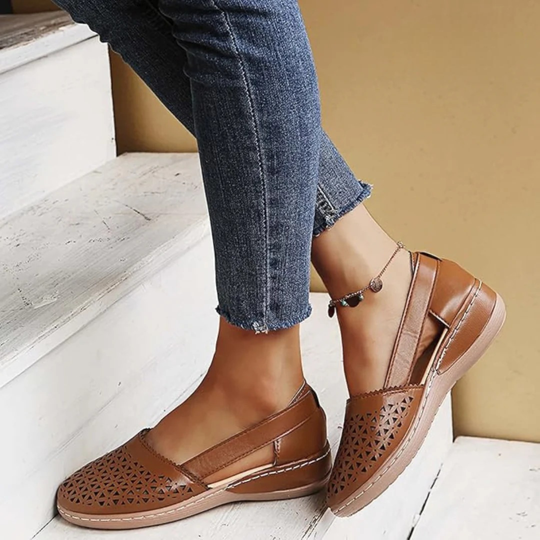 Komfortable slip-on sko med elegance