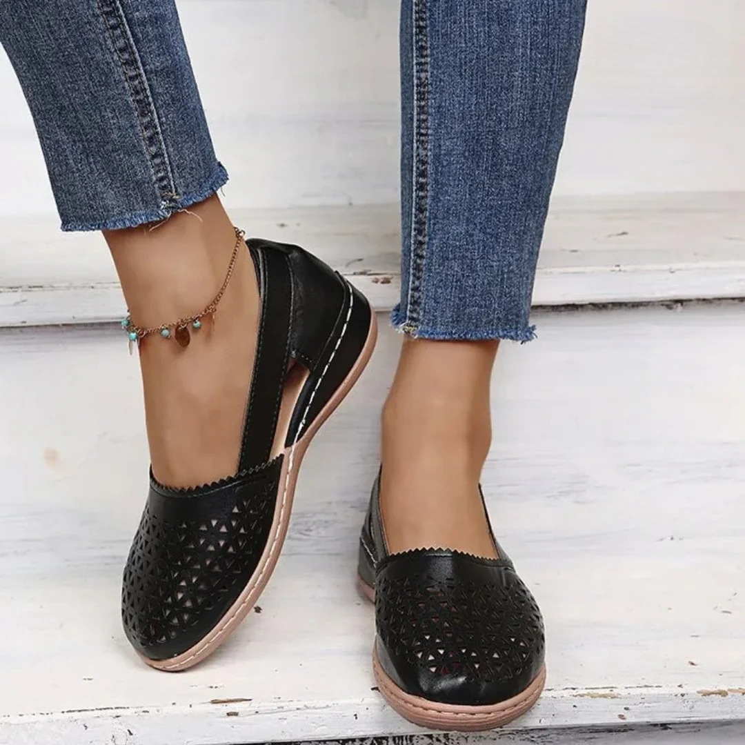 Komfortable slip-on sko med elegance