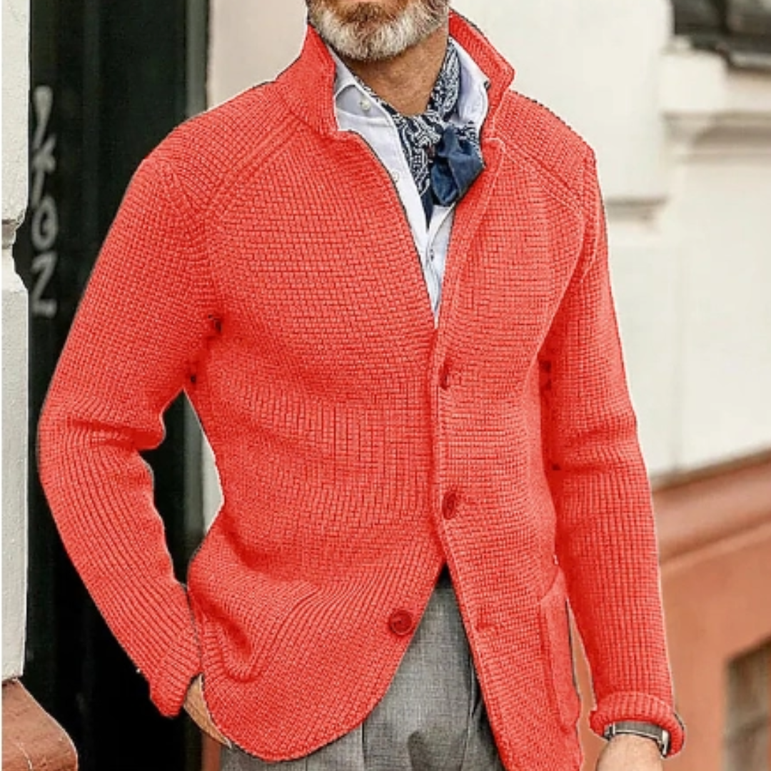 Mathias | Varm sweater med knapper til mænd