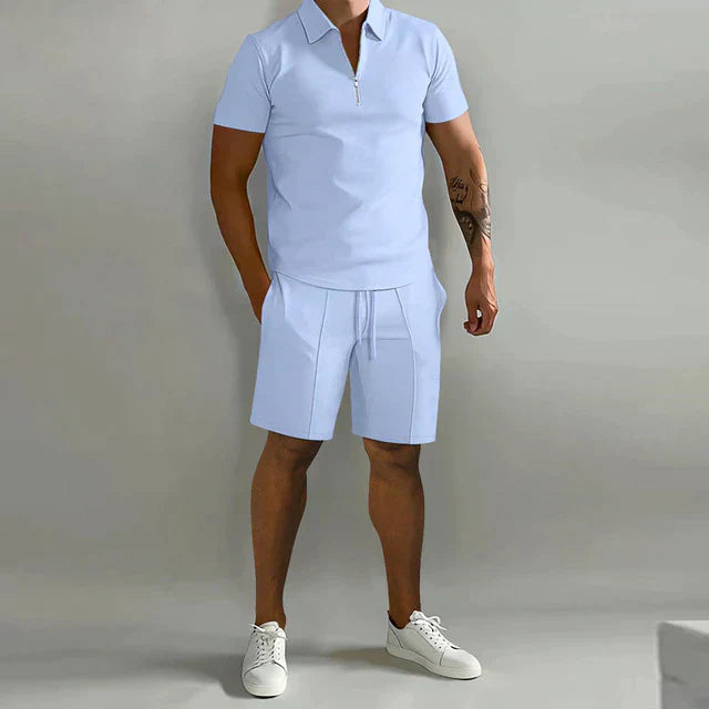 Eksklusivt Sommer Sæt med Polo og Shorts