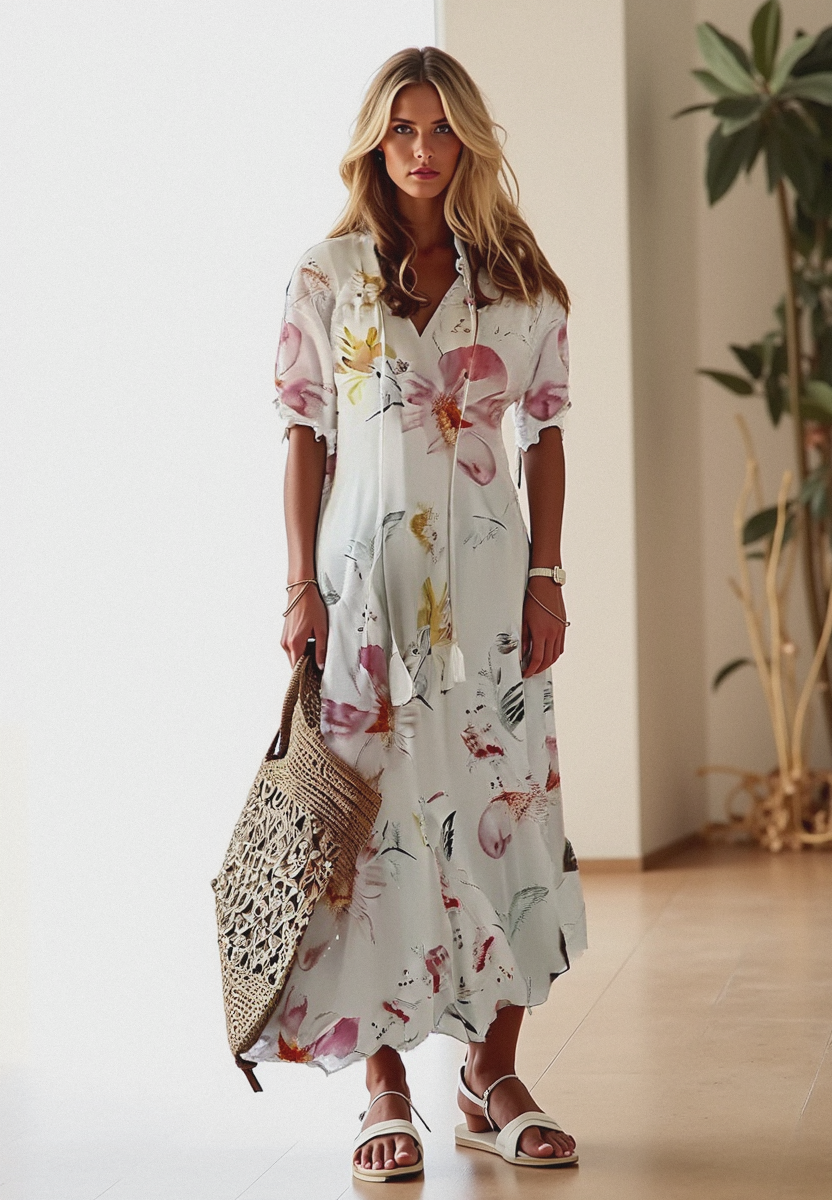 Selma | Elegant Kjole med Feminine Detaljer