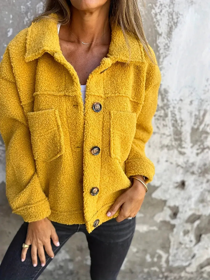 Ida | Lang Teddyjakke til en Casual Look
