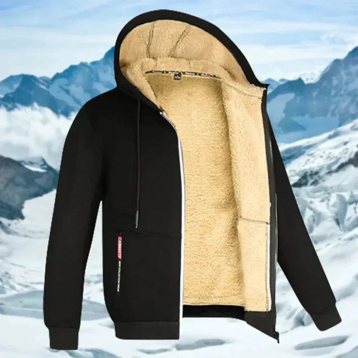 Gilben - Herre vinterjakke med hætte og fleece