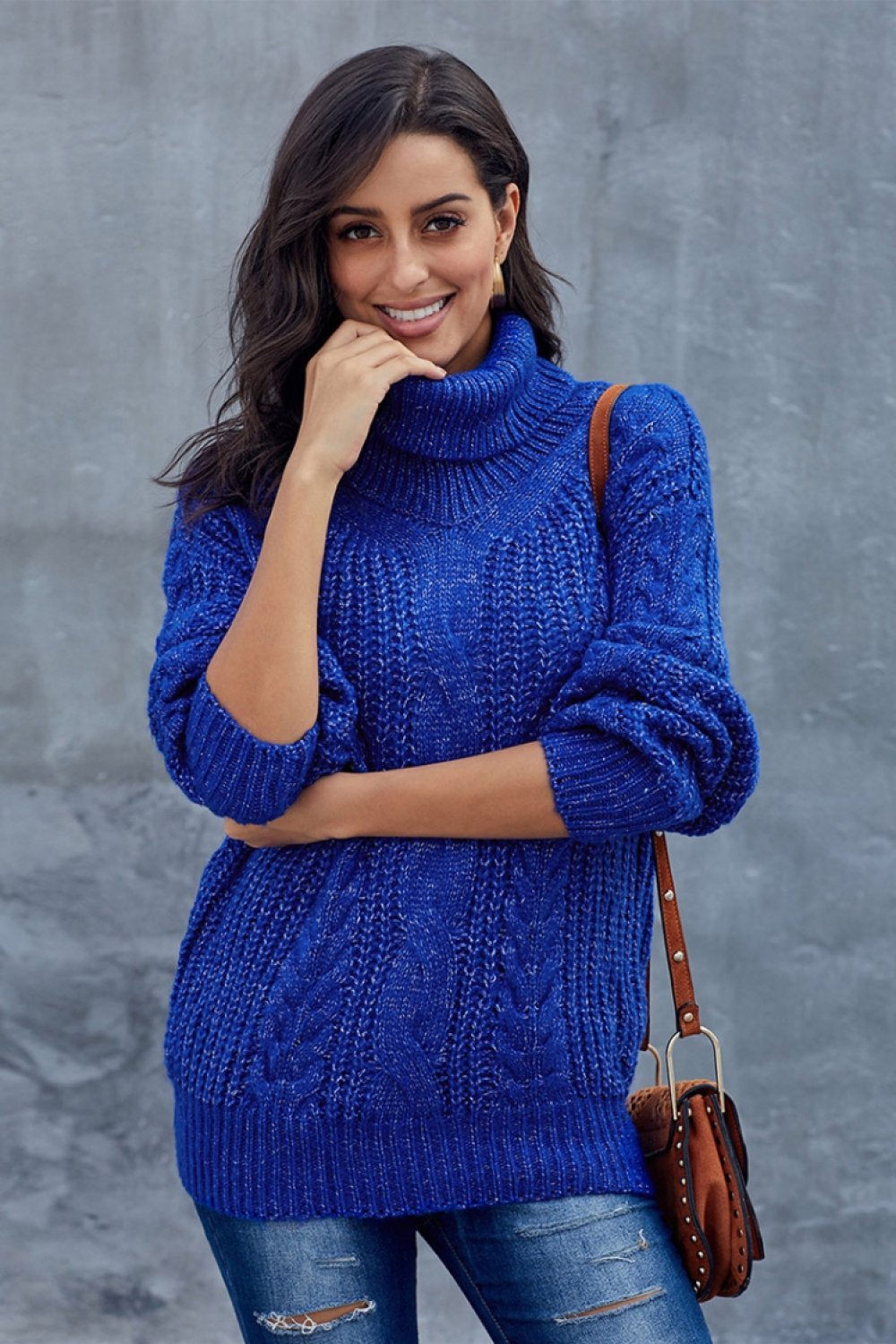 Dorthe | Vinter Rullekrave Sweater til Kvinder