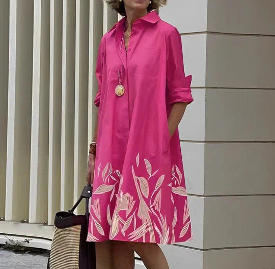 Julie | Elegant Kjole med Knapper