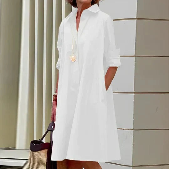 Julie | Elegant Kjole med Knapper