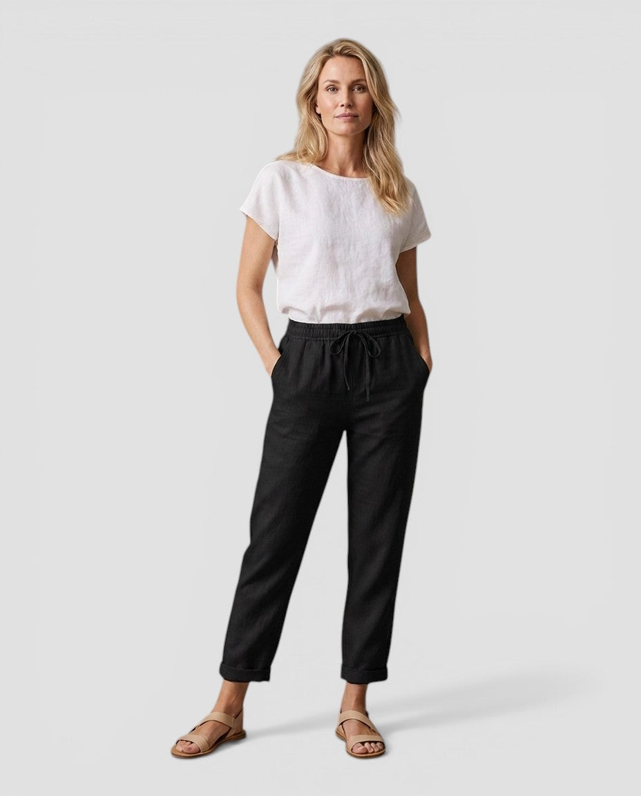 Mathilde™ | Afslappede hørbukser