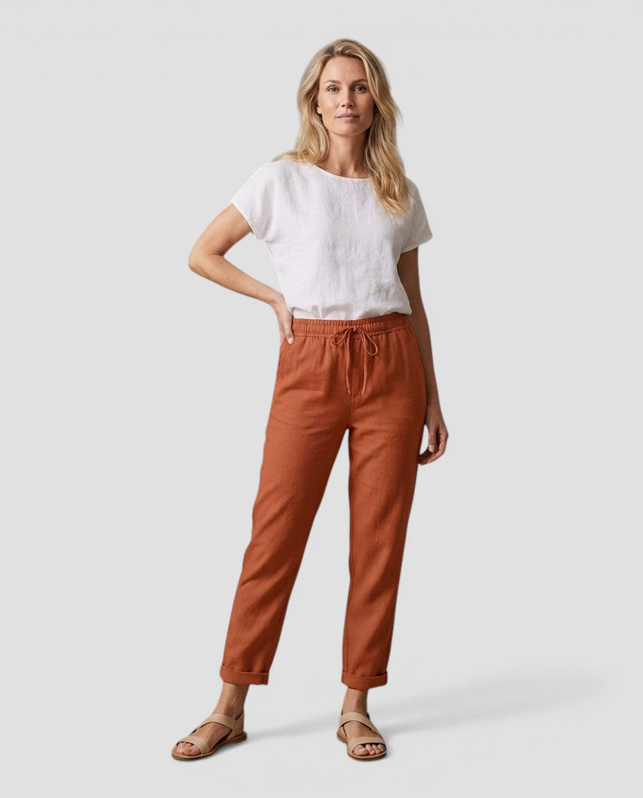 Mathilde™ | Afslappede hørbukser