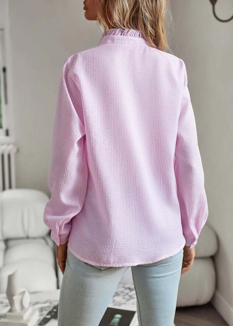 Elegant Damebluse med Lange Ærmer