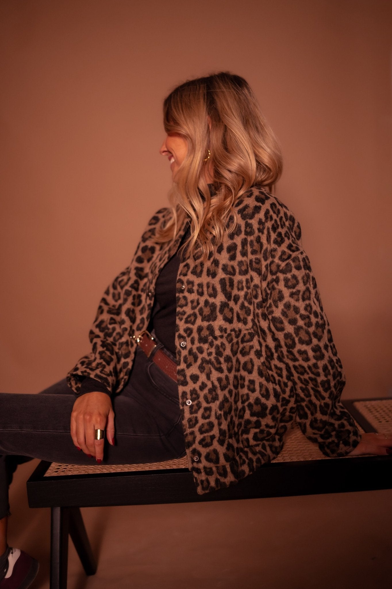 Luna | Moderigtig Jakke med Gepardprint