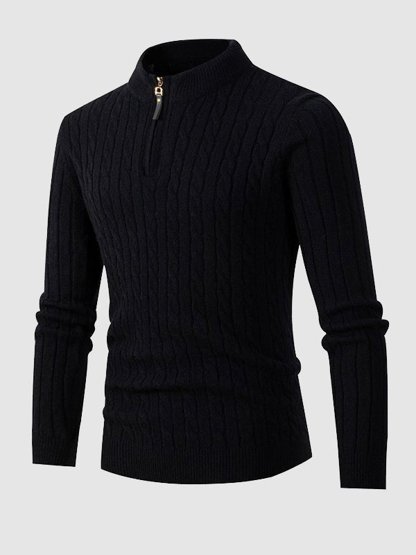 Niels | Vinter sweater med lynlås til mænd
