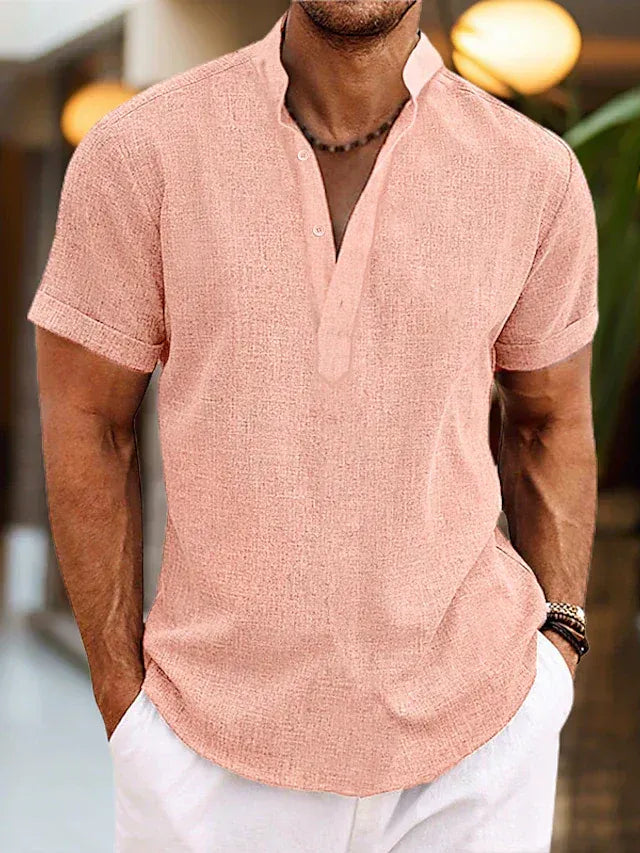 Komfortabel V-Hals Poloshirt